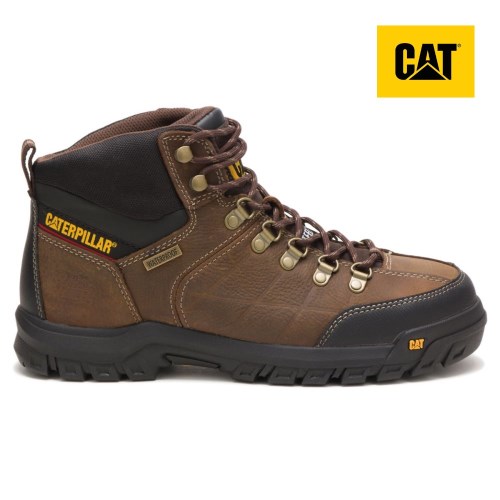 Pánské Pracovní Boty Caterpillar Threshold Waterproof Steel Toe Hnědé (CZ-9ISZ)